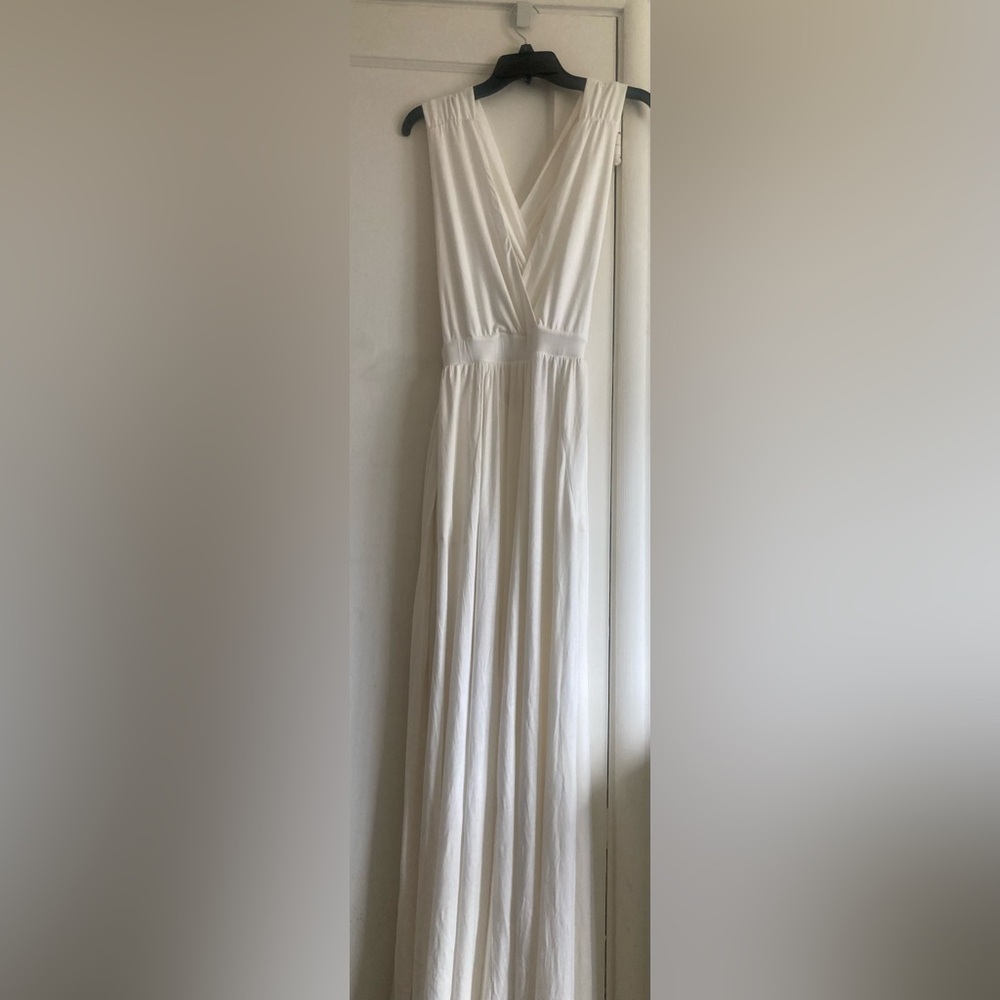 FP Beach White Wide Leg Jumpsuit